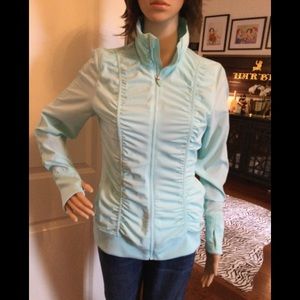 Fila jogging jacket in light aqua. Size small.